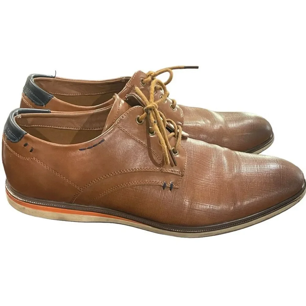 Bruno‎ Marc Tobacco Brown Oxford Shoes - Men’s Size 13